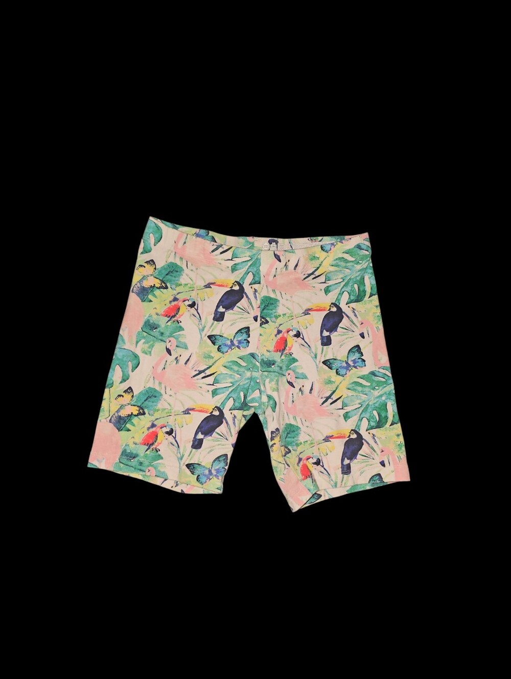 Girls Tropical Bike Shorts